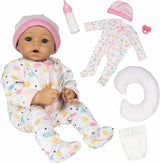 Rainbow Hugs 7 pc Baby Doll Nurturing Gift Set 13"