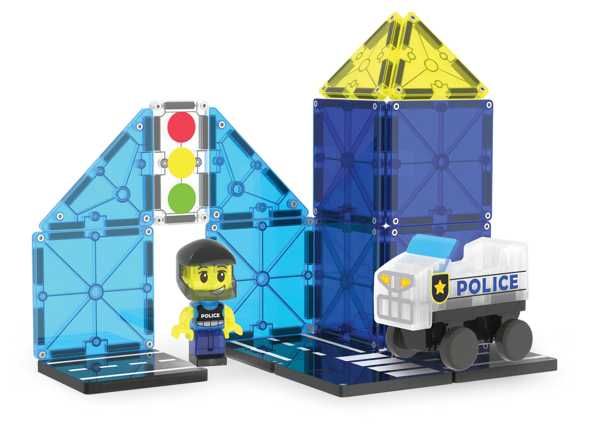 Magna Tiles Police Patrol
