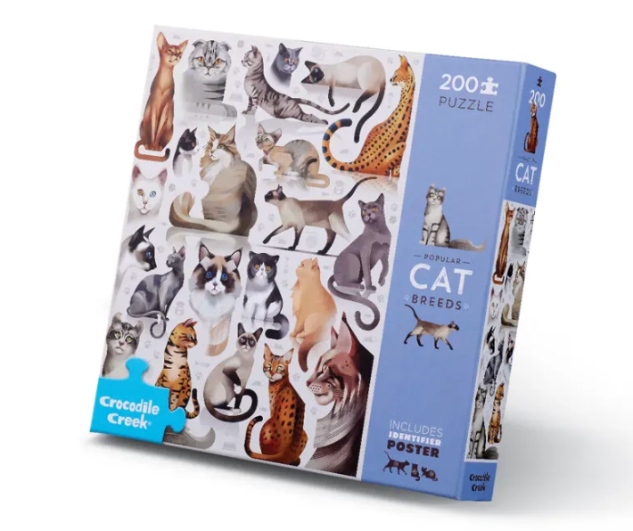 200 Pc Animal Puzzle Cats - Toy Box Michigan