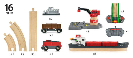 BRIO Cargo Harbor Set