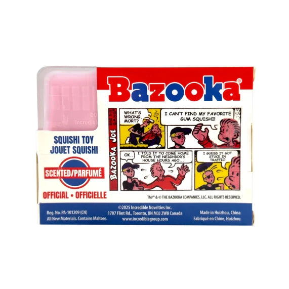 Bazooka Joe Gum Scented Squishi Toy
