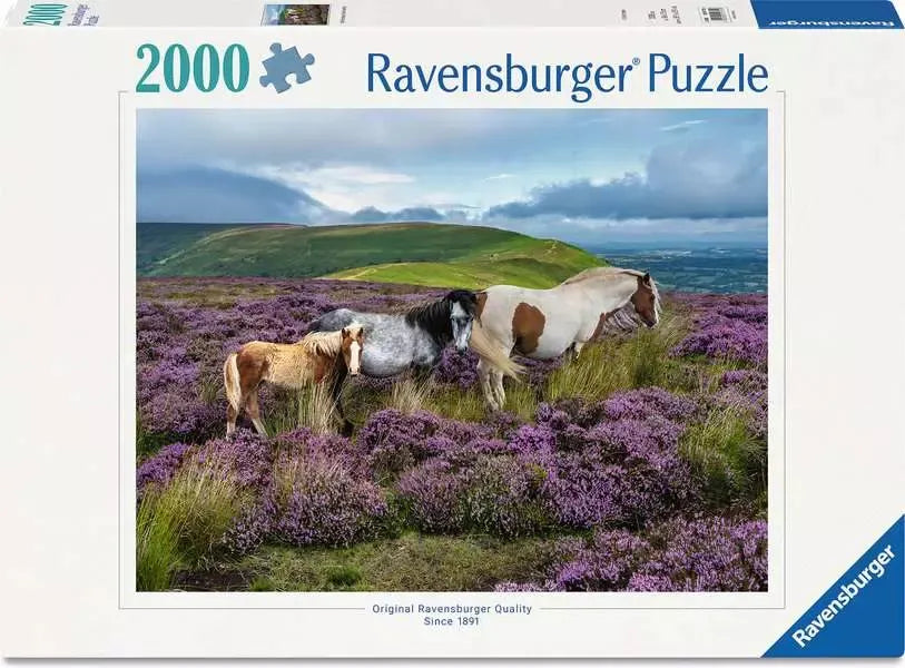 2000 pc Wild Horses in the Heather