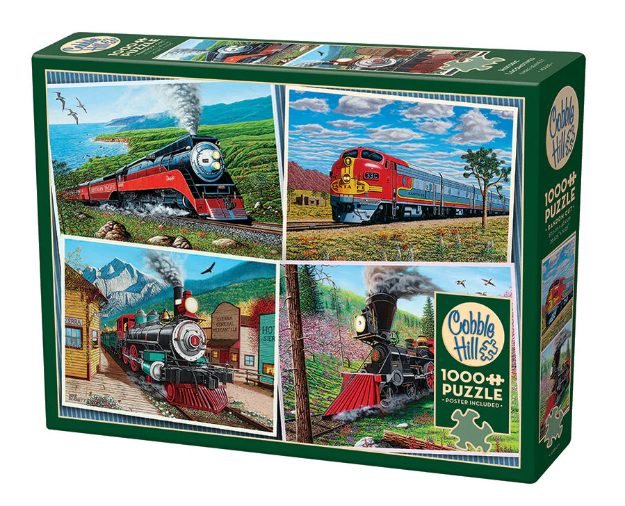 1000 pc Historic Locomotives