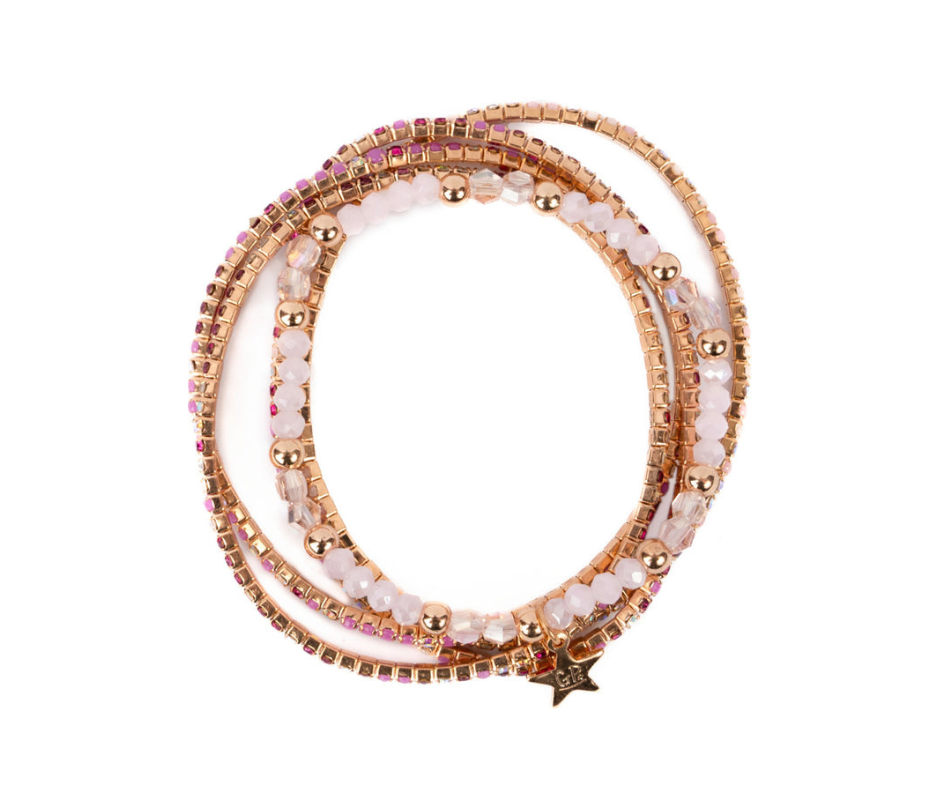 Boutique Glam Girl Bracelet Set 4 pieces