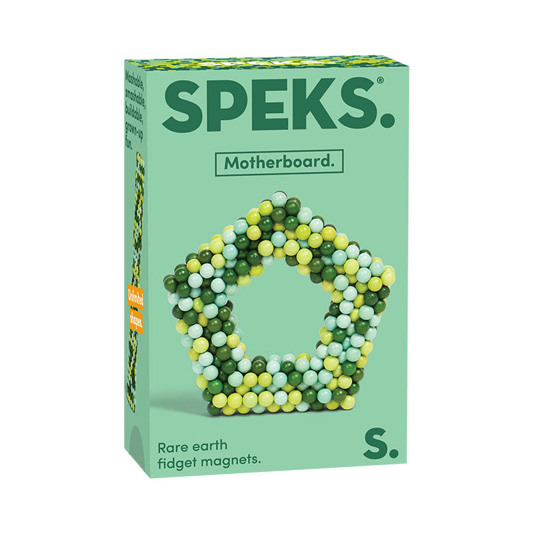 Speks 432 Fidget Magnets Pixel Motherboard Green