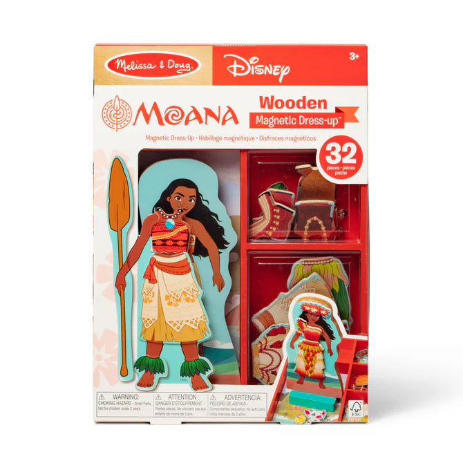 Moana Disney Wooden Magnetic Dress Up