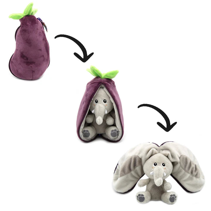Velvet Elephant in Eggplant