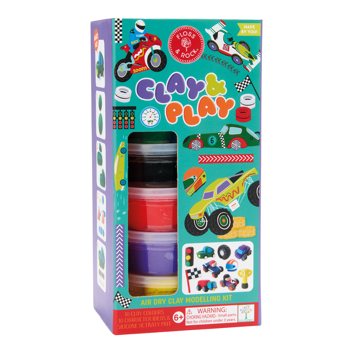 Clay and Play Cars Air Dry Clay Modelling Kit