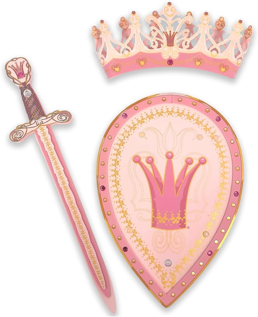 Queen Rosa Set Sword & Shield Pink with Crown