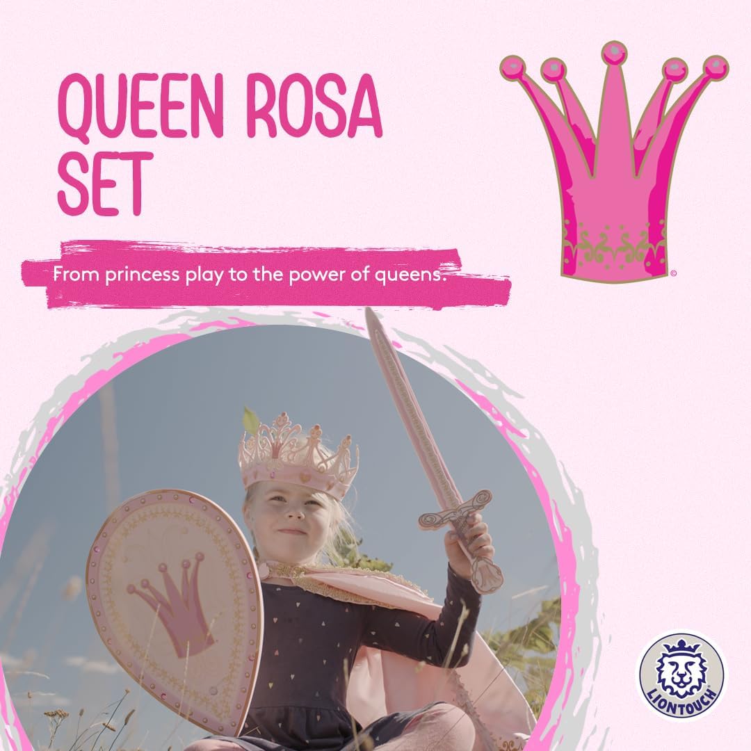 Queen Rosa Set Sword & Shield Pink with Crown