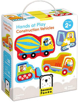 Construction Vehicles Hands at Play Puzzles