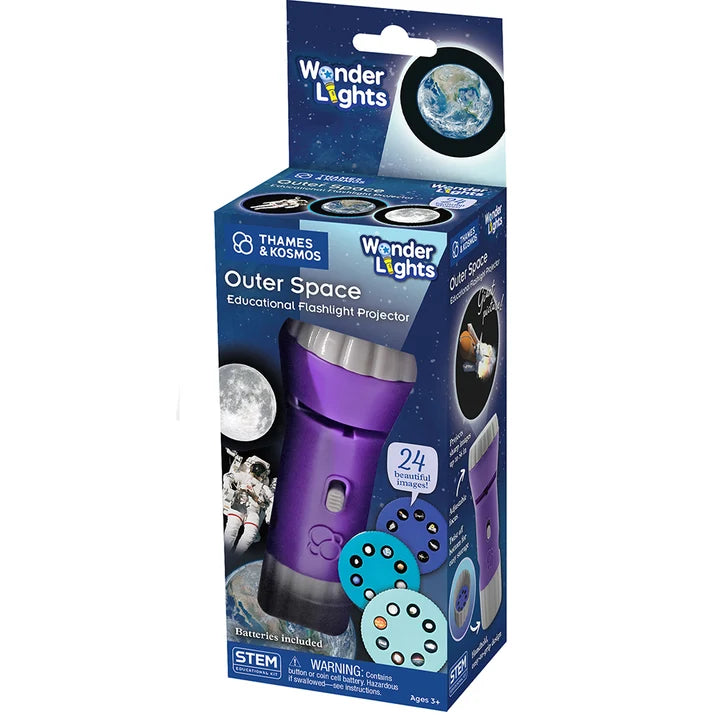 Wonder Lights Outer Space Educational Flashlight Projector