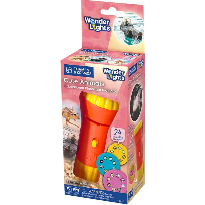 Wonder Lights Cute Animals Educational Flashlight Projector