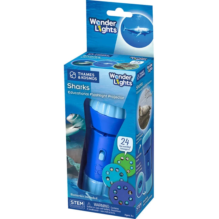 Wonder Lights Sharks Educational Flashlight Projector