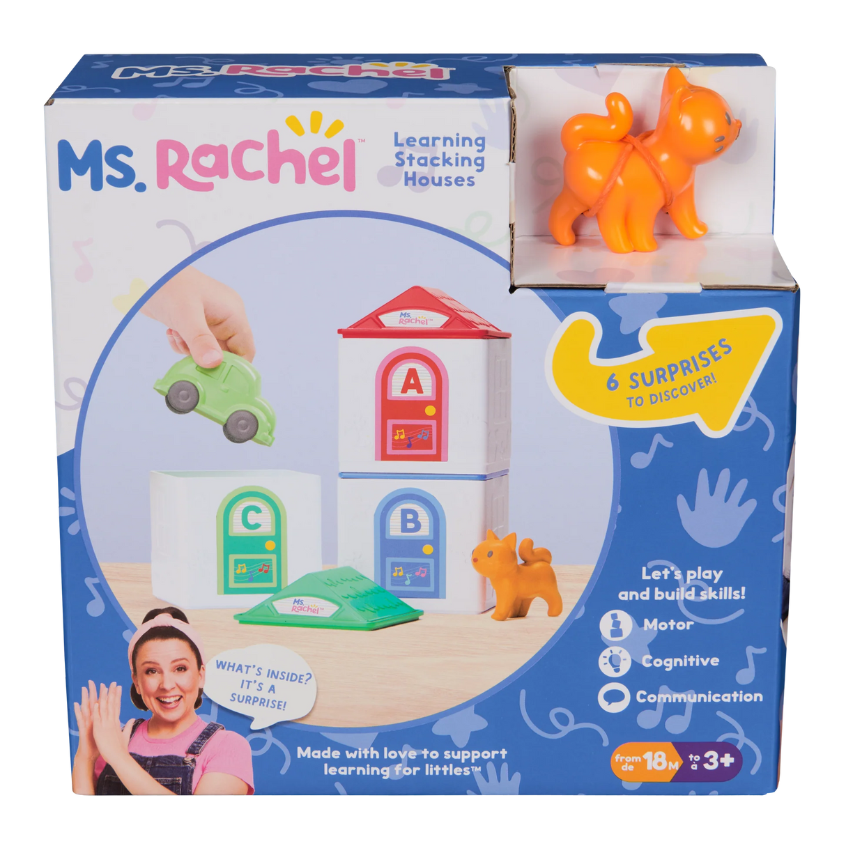 Ms. Rachel Learning Stacking Houses