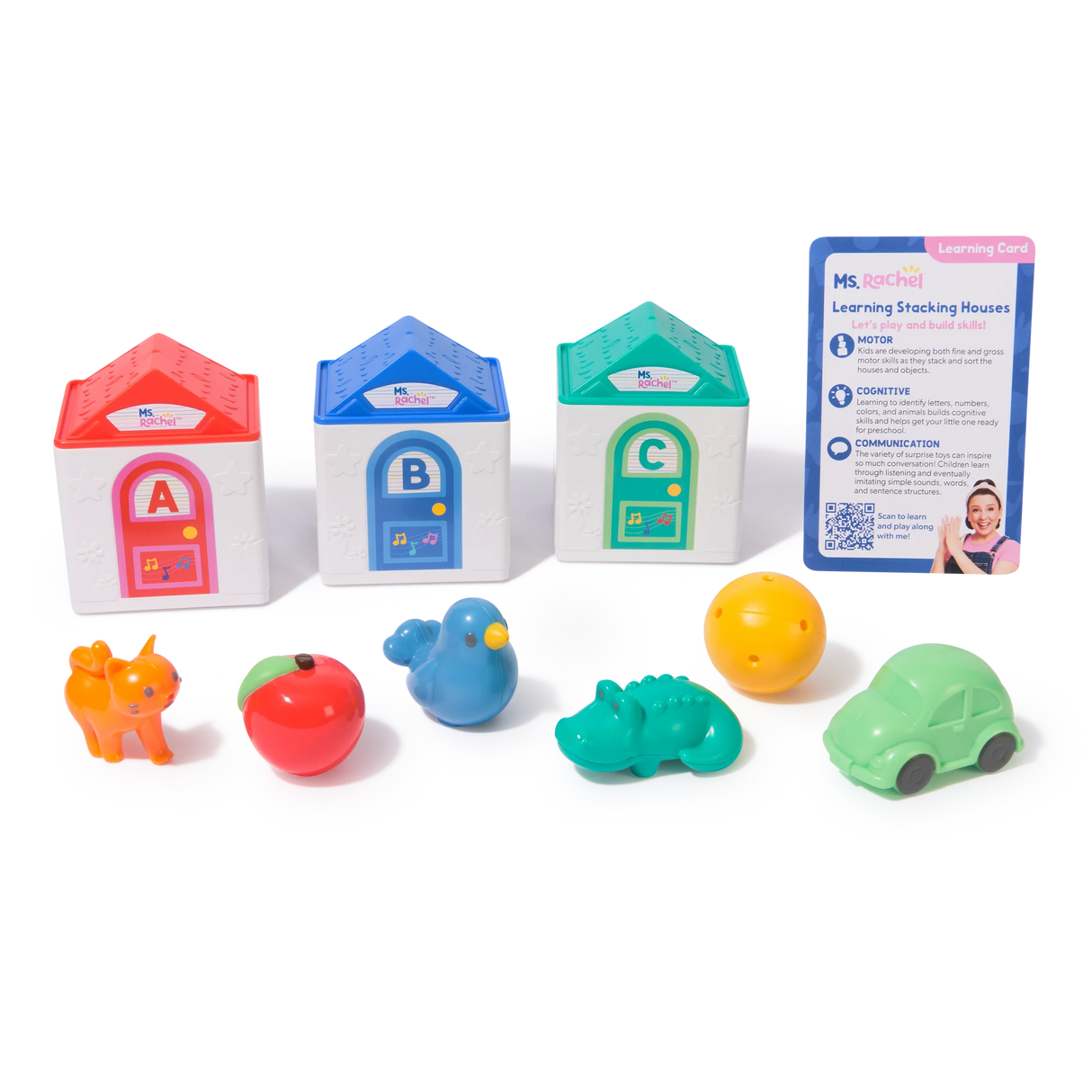 Ms. Rachel Learning Stacking Houses