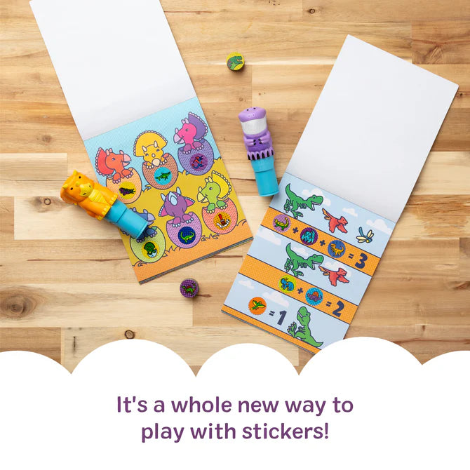 Sticker Wow Activity Pad & Sticker Stamper Value Set with 2 Dinos