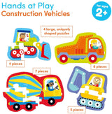Construction Vehicles Hands at Play Puzzles