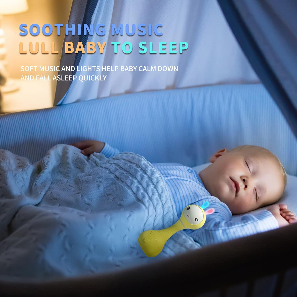 Smarty Bunny Rattle Yellow