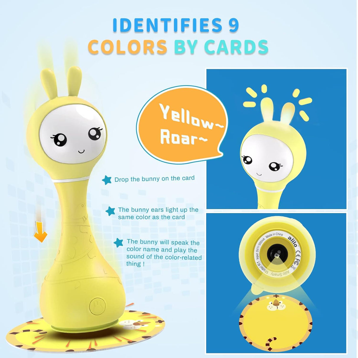 Smarty Bunny Rattle Yellow