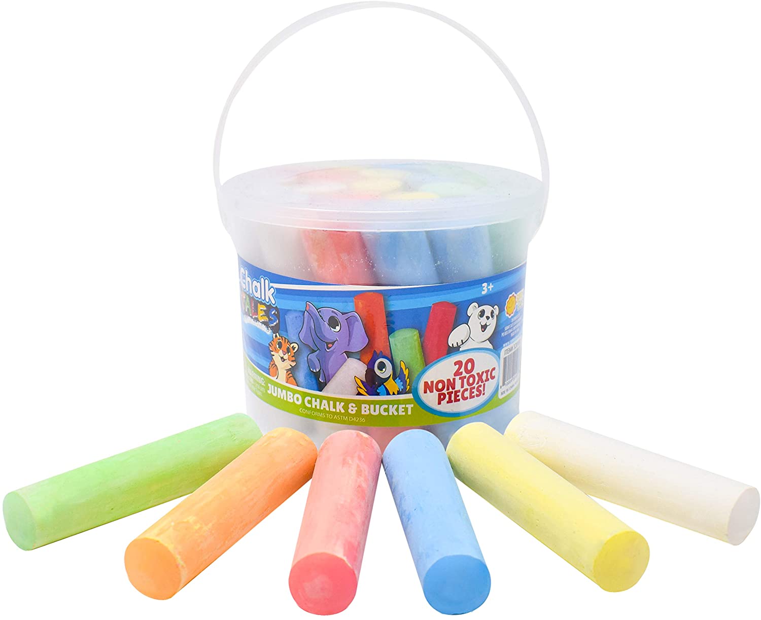 Chalk Bucket 20 pc - Toy Box Michigan