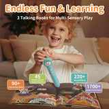 Interactive Reading Pen, 3 Books, Flashcards and More