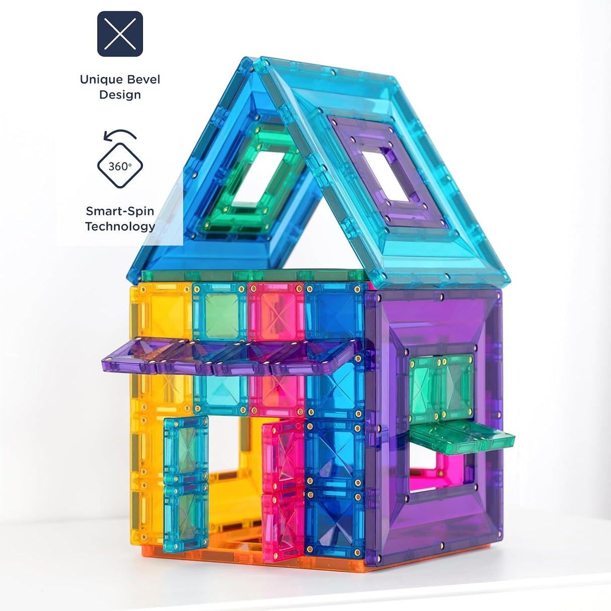 Connetix Magnetic Tiles Portal Pack Bright