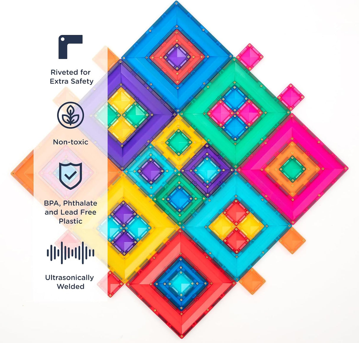 Connetix Magnetic Tiles Portal Pack Bright