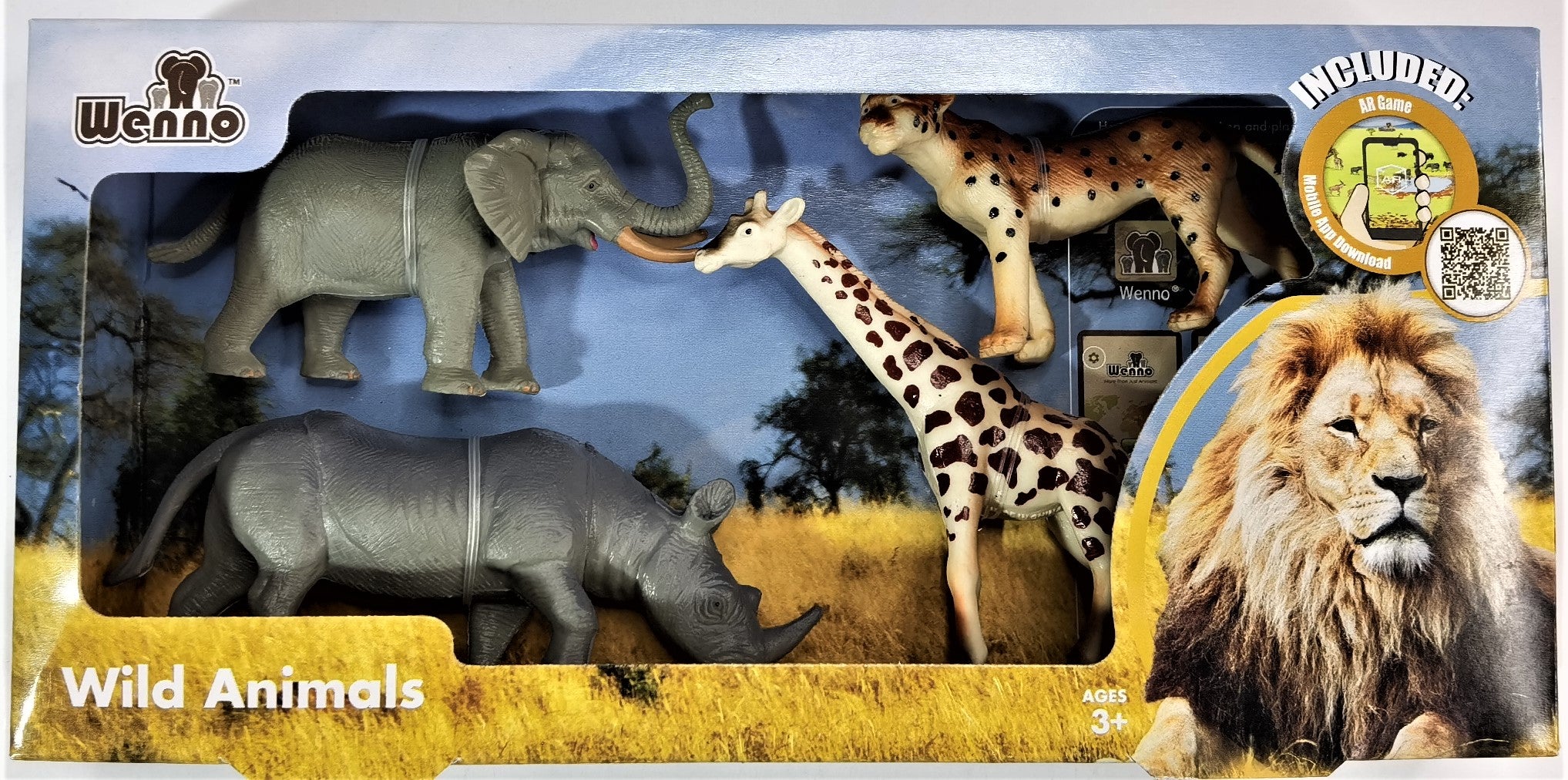Wild Animals 4 piece Boxed Set - Toy Box Michigan