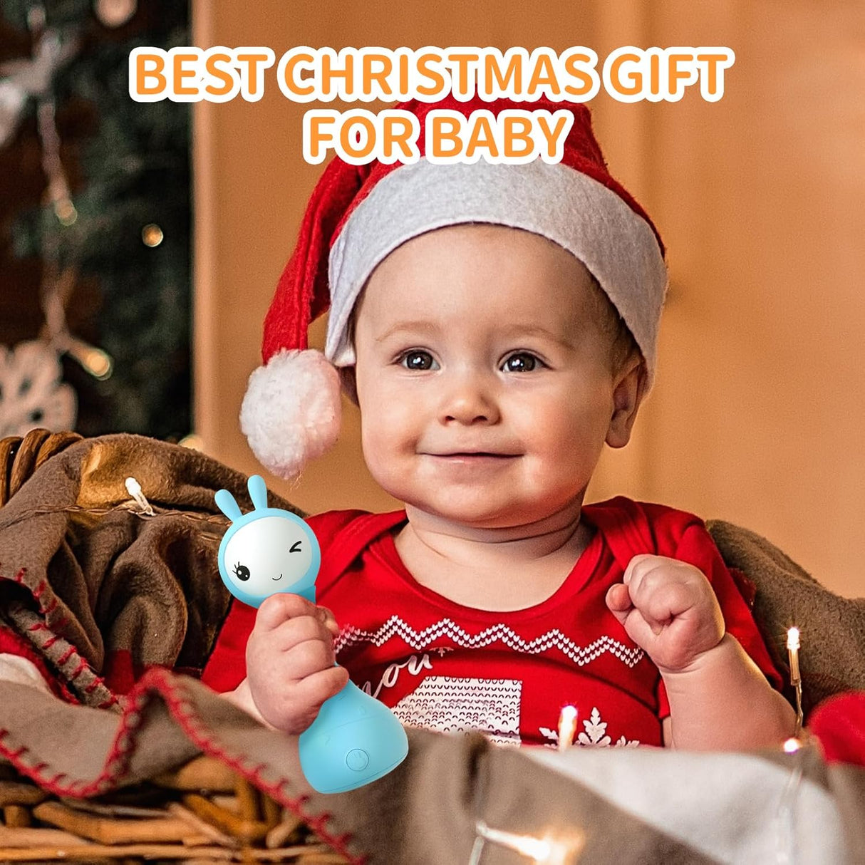 Smarty Bunny Rattle Blue