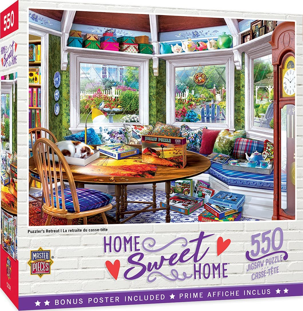 550 Pc Puzzler's Retreat Home Sweet Home