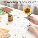Sunflower Wooden Bloom Craft