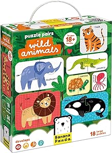 Puzzle Pairs Wild Animals