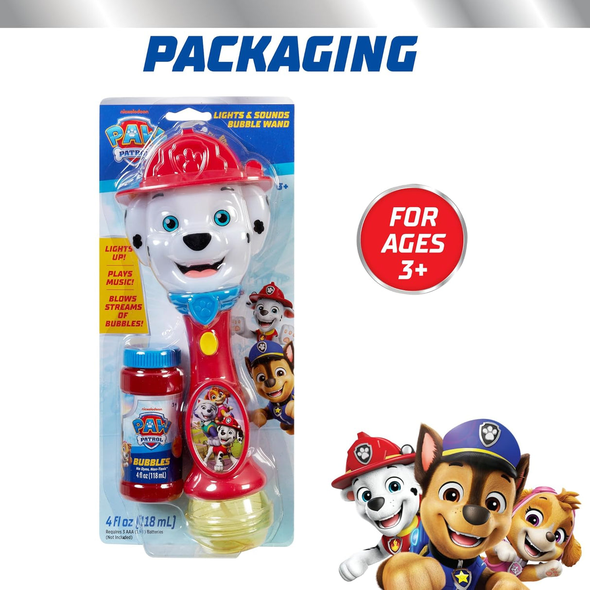 Paw Patrol Marshall Lights and Sounds Bubbler