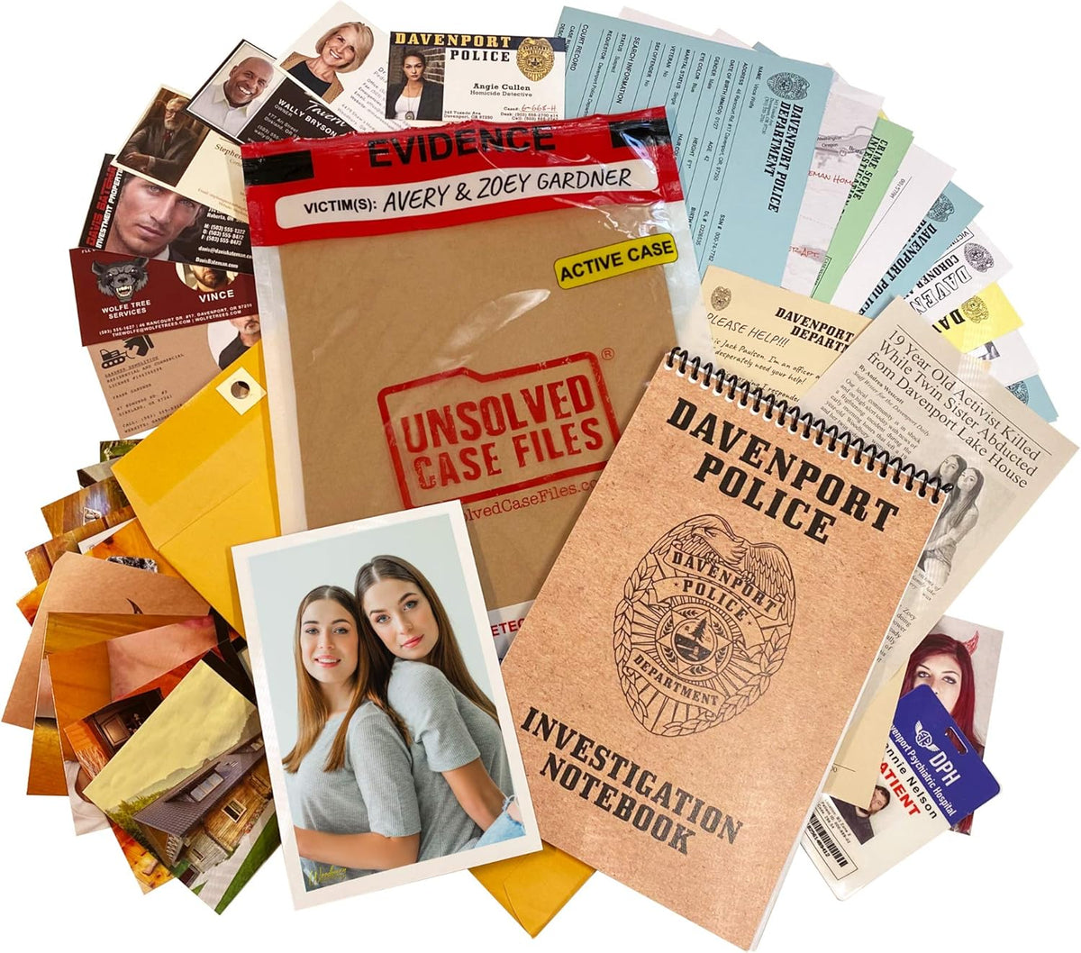 Evidence File Back Cover Unsolved Case Files The Witness Photo Evidence Edition - Toy Box Michigan