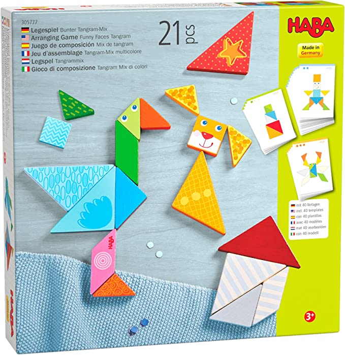Tangram Funzy Funny Faces Tangram Arranging Game - Toy Box Michigan