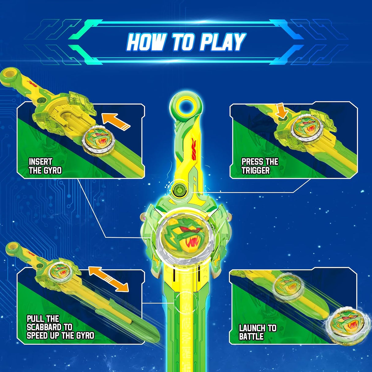 Power Pack Lightning Leopard Sword and Nado