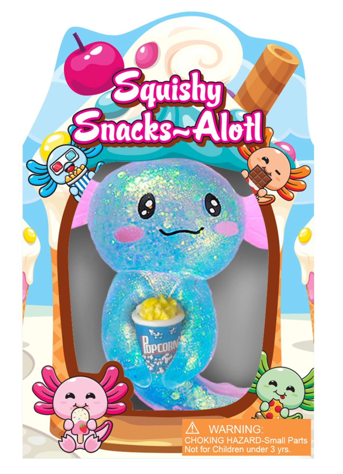 Zorbitz Squishy Axolotl Snacks