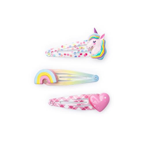 Unicorn Cutie Hair Clips - Three Pieces