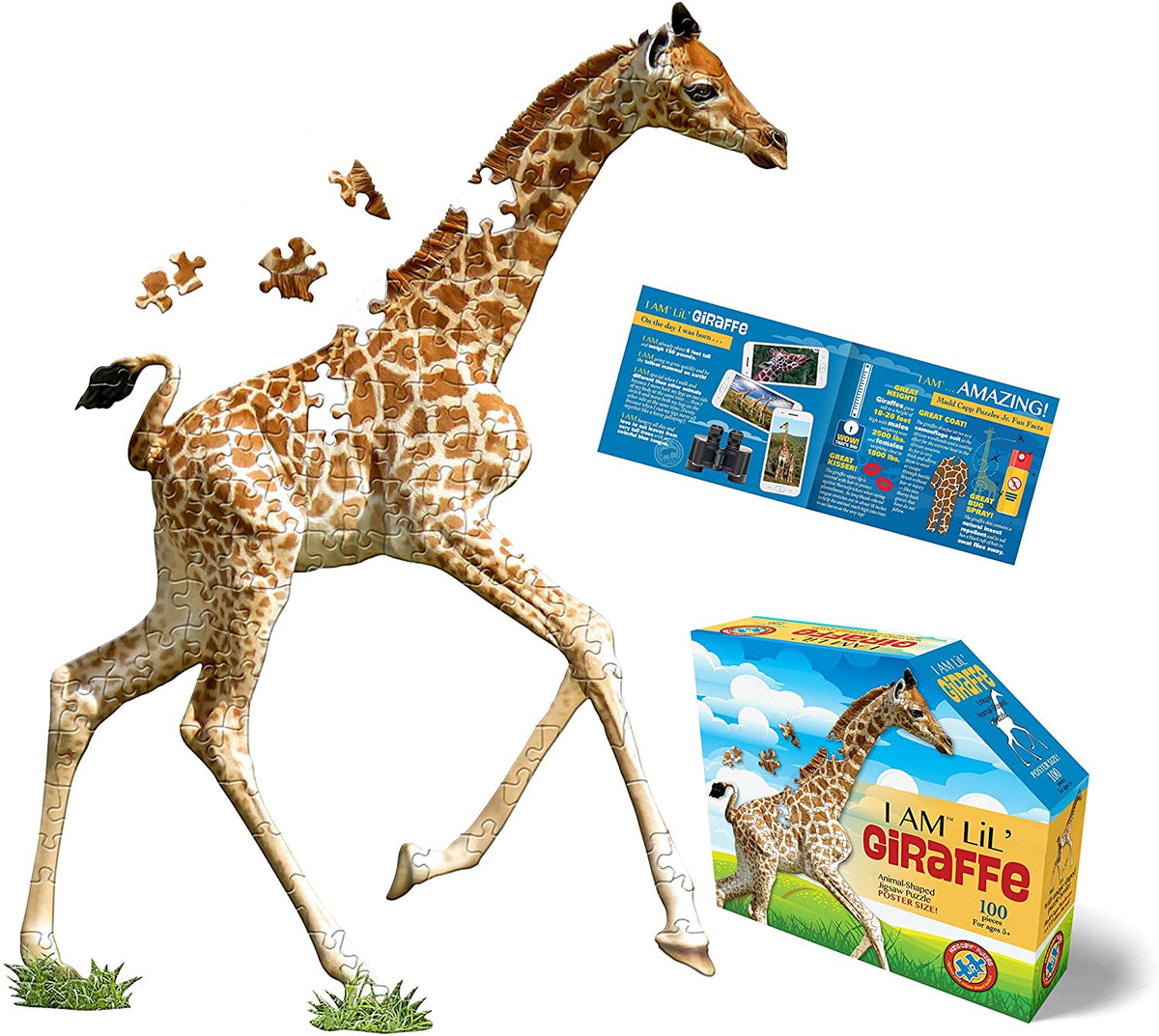 Box File Giraffe 100 pc I Am Lil' Giraffe - Toy Box Michigan