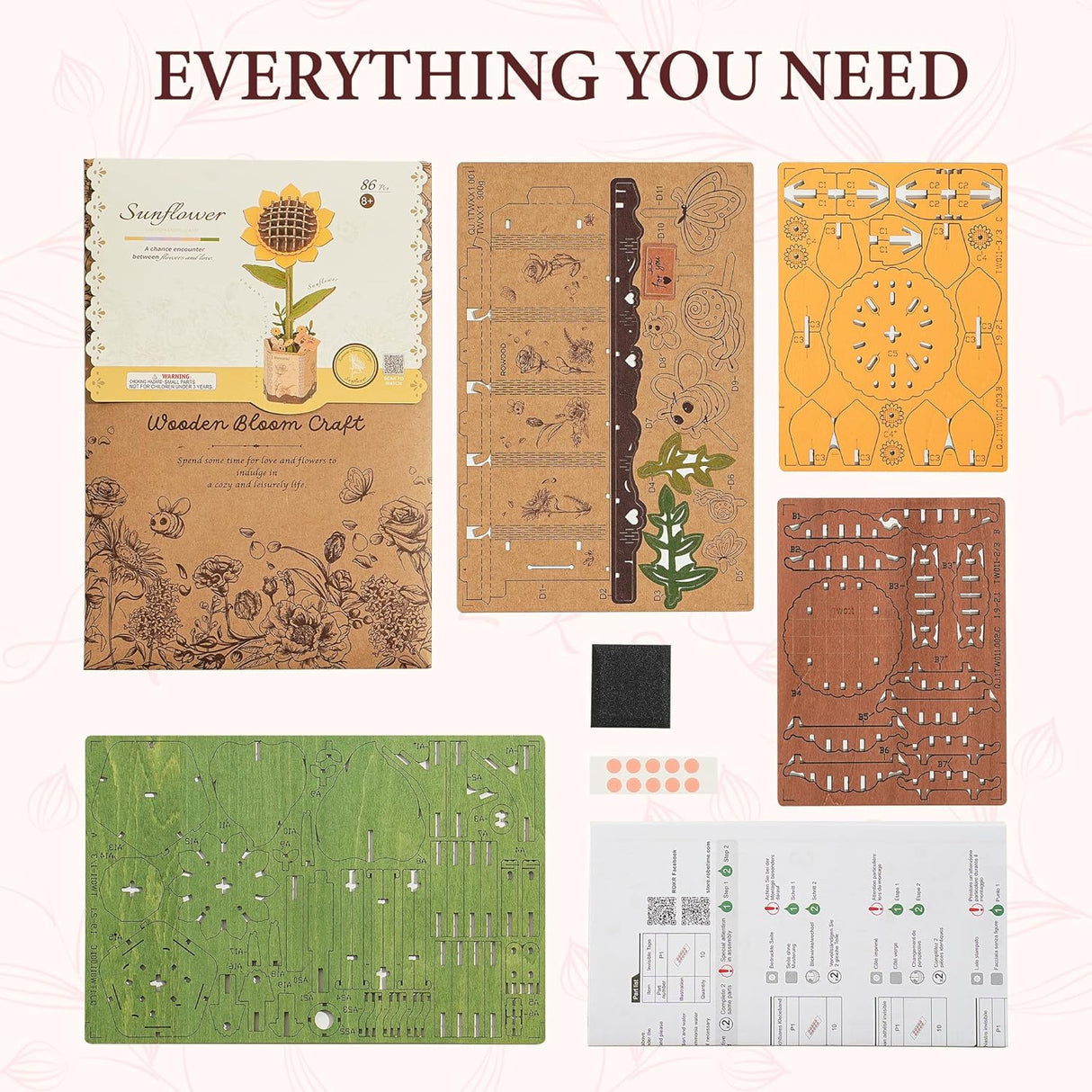 Sunflower Wooden Bloom Craft