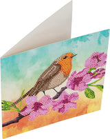 Crystal Art Card Kit Robin
