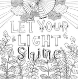 Adult Coloring Book Color Me Blessed