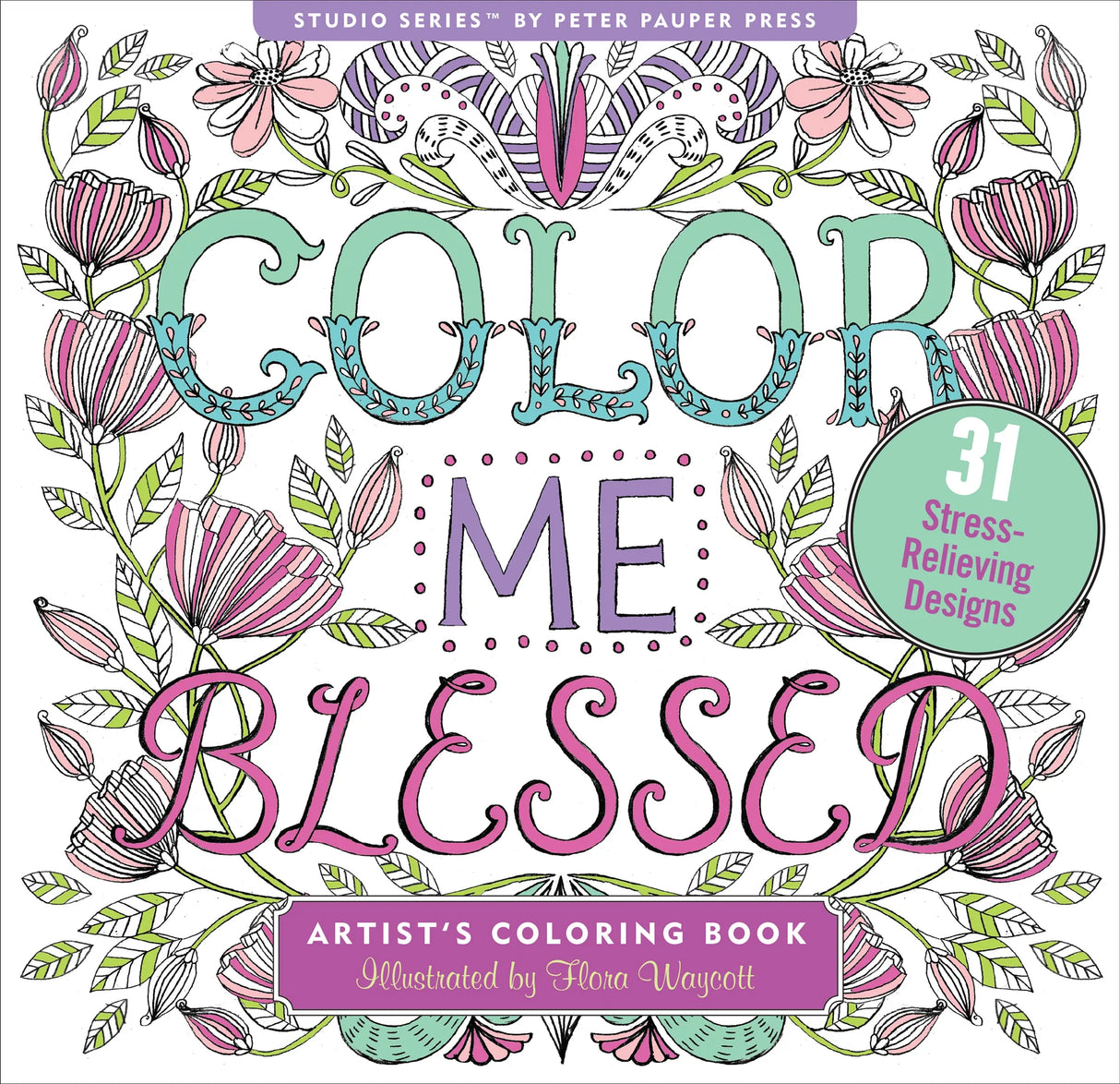 Adult Coloring Book Color Me Blessed