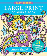 Coloring Book Large Print Stress Relief