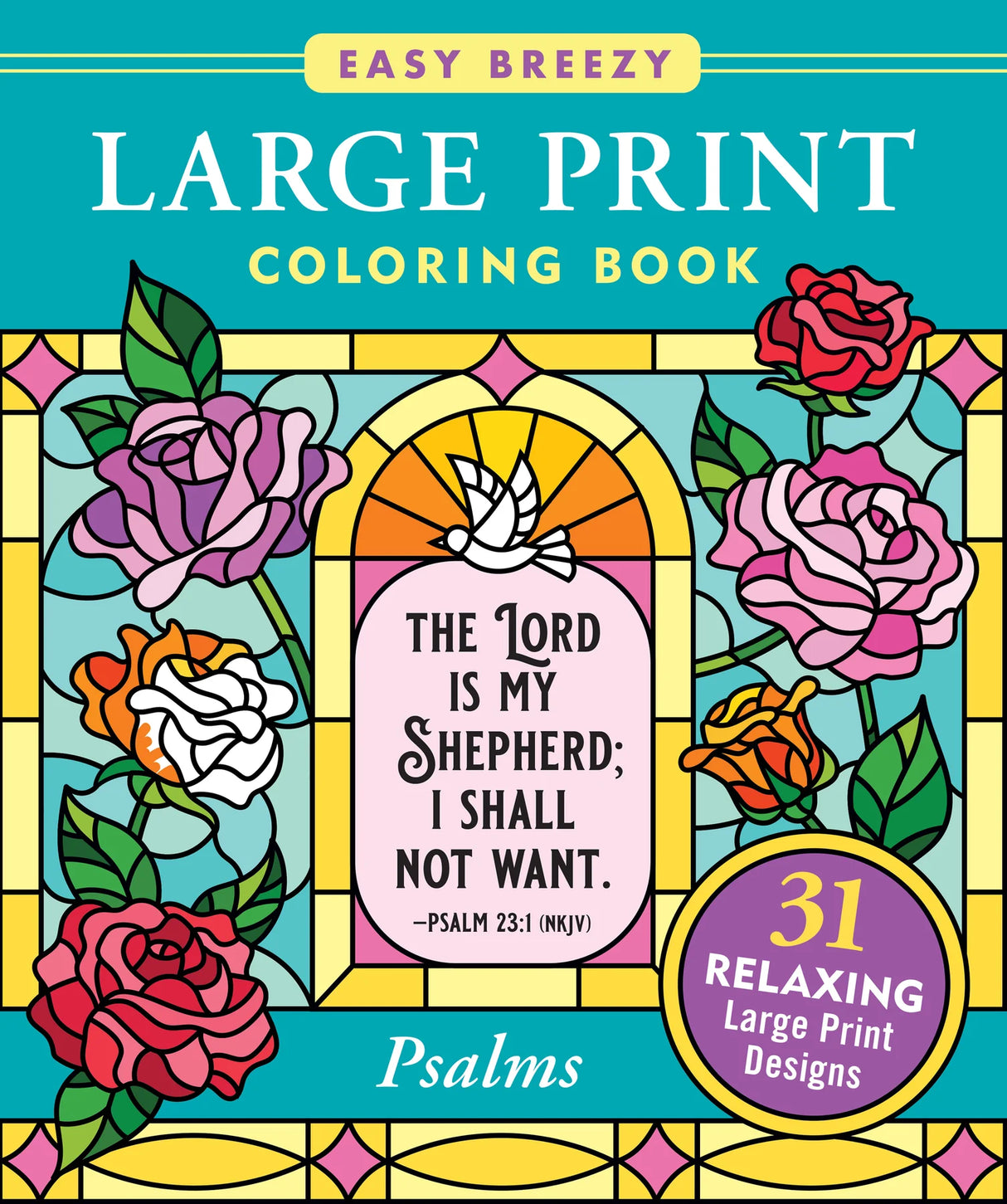 Coloring Book Large Print Psalms