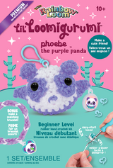 Lil Loomigurumi Purple Panda Key Chain