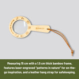 Eye Spy Glass Eco Bamboo 5x Magnifying Glass