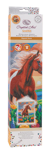 Crystal Art Scroll Kit Majestic Horse