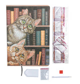 Crystal Art Notebook Kit Cats in the Library